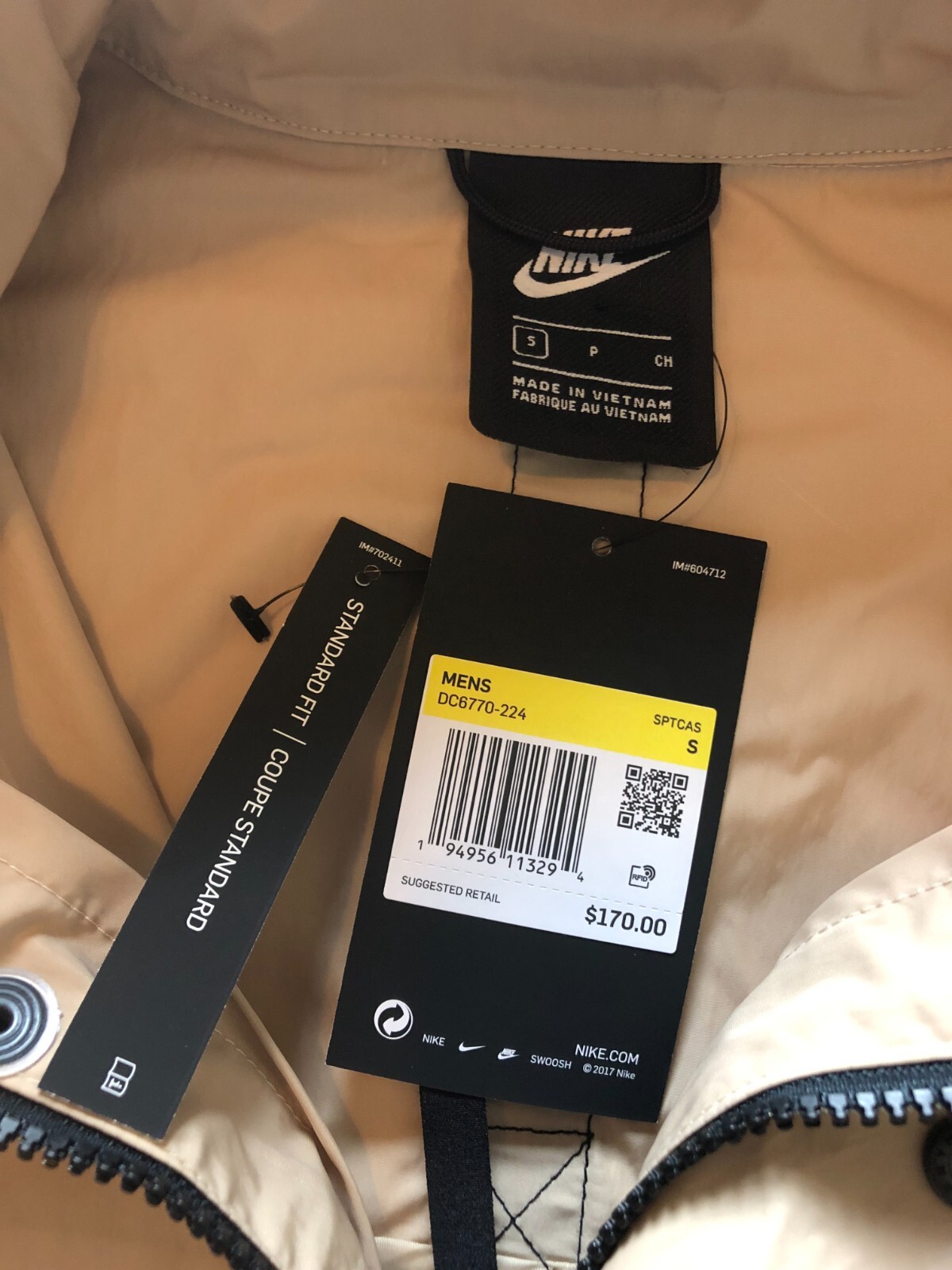 Nike Sportswear Premium Essentials M65 Jacket Grain Men's Size Large DC6770-224 image 3