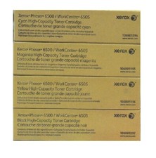 4 Original Toner XEROX Phaser 6500 WorkCentre 6505 Vn Vdn / 106R01597 -106R01594
