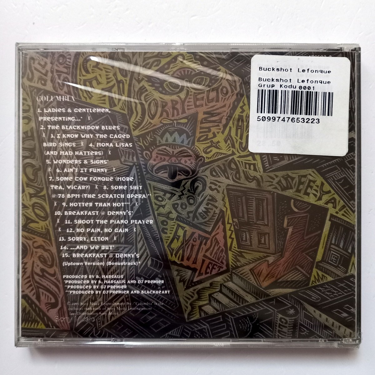 BUCKSHOT LEFONQUE – BUCKSHOT LEFONQUE (1994) CD SEALED MADE