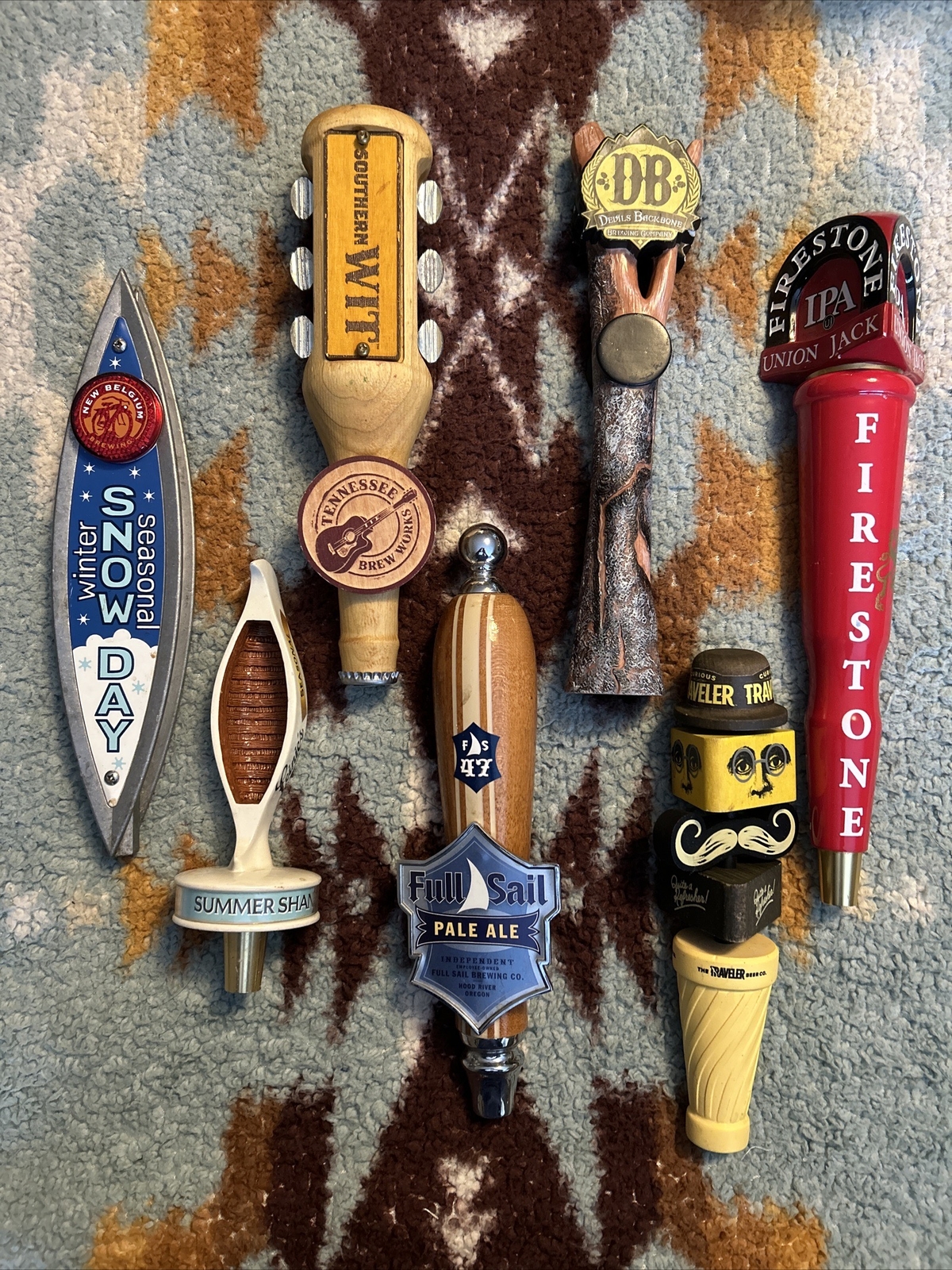 Lot Of 7 Beer Tap Handles eBay