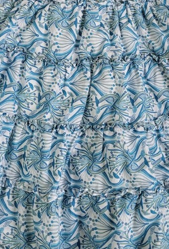 Girls Dress 4T Blue Floral Boutique Summer Spring Jeanine Johnsen - Picture 4 of 8