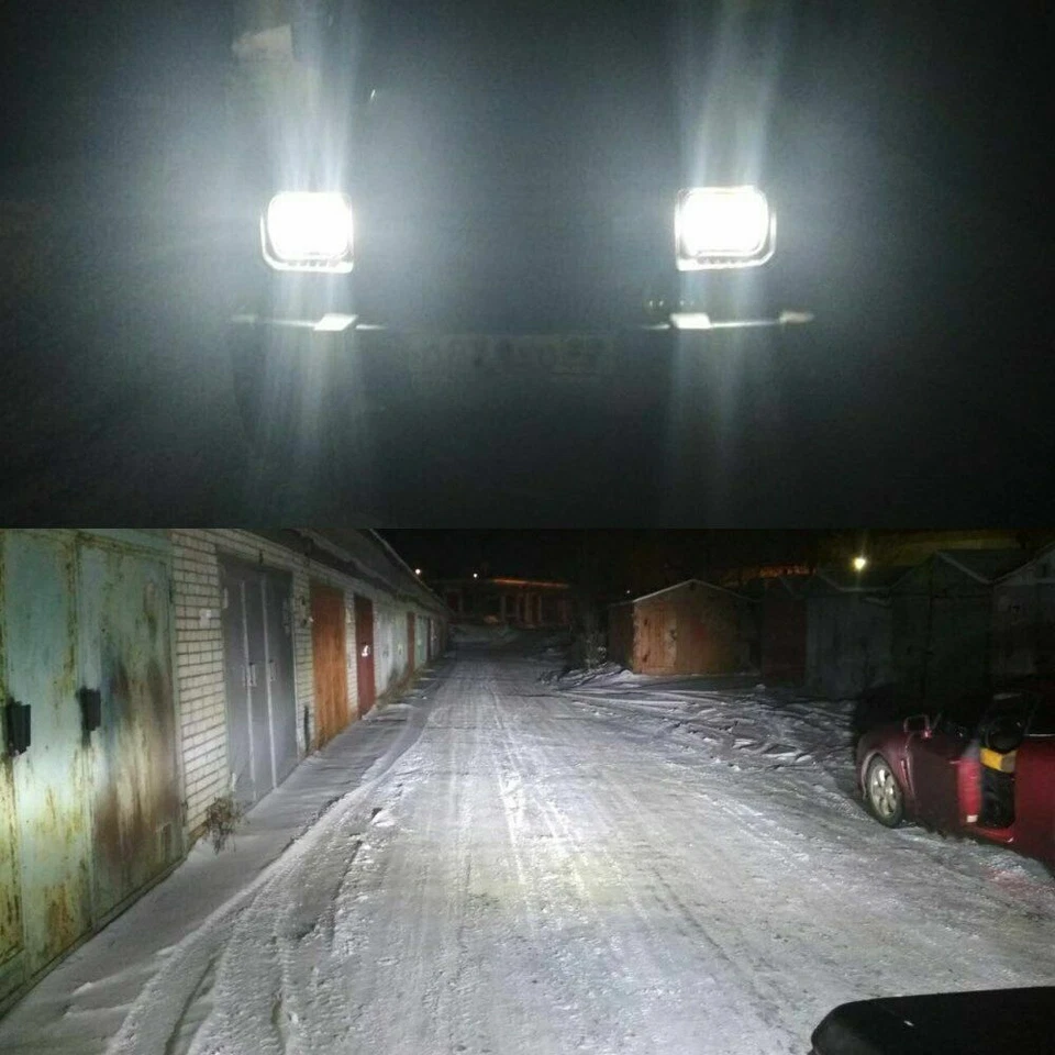 Par de faros LED proyectores haz alto/bajo para 82-93 Chevy S10 Blazer GMC S15 7X6" Foto 4 de 4