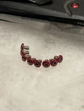 RED Stainless Steel T6 Button Torx Screw For Benchmade Osborne 940 Handle Scale