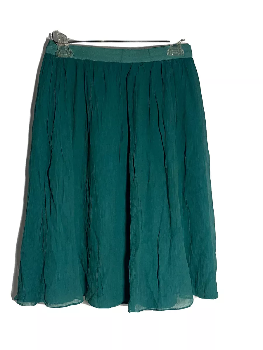 J crew green midi skirt cheap