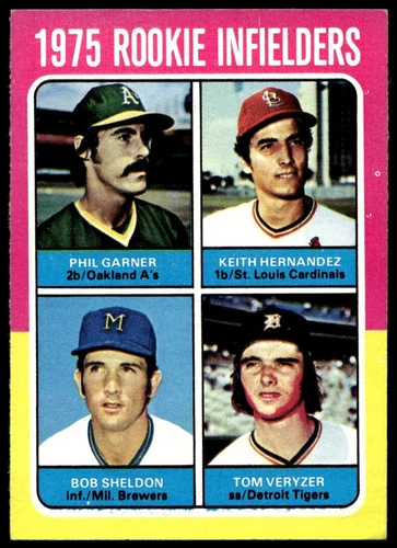 1975 TOPPS KEITH HERNANDEZ 623 NRMT PHIL GARNER RC BASEBALL ST. LOUIS CARDINALS