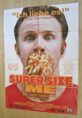 Filmplakat : Super size me ( Morgan Spurloch, Joe the Artist )