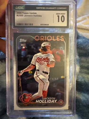 2024 Topps Update #US50 Jackson Holliday CGC Gem Mint 10