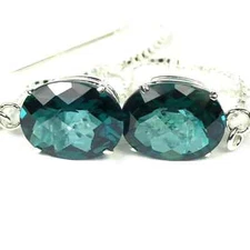 Paraiba Topaz, 925 Sterling Silver Threaders, SE103