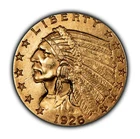 1926 G$2.50 Indian Head Gold Quarter Eagle - AU/UNC - SKU-G2559