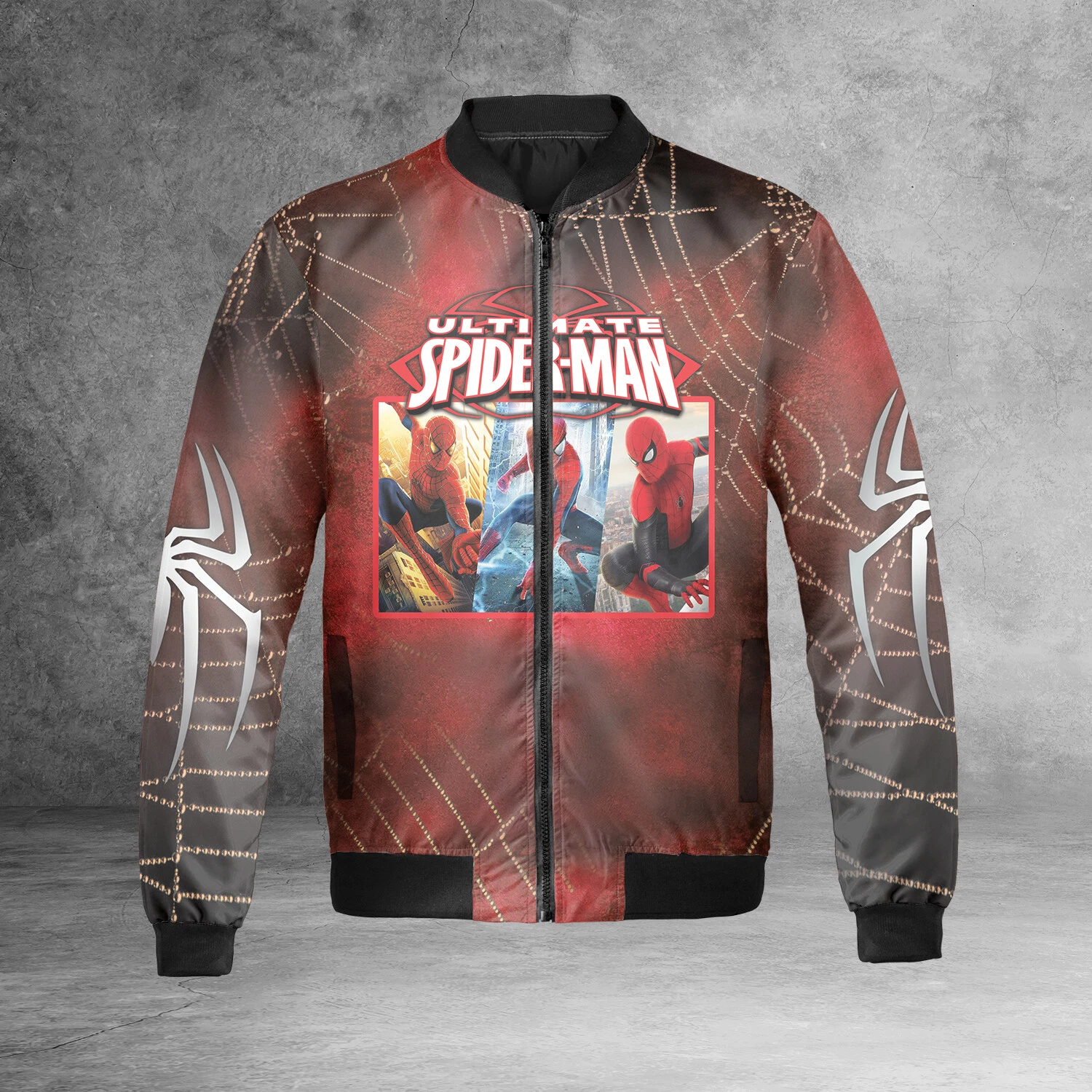 Spider Man Untimate Final Time War Generations Superheroes Bomber Jacket