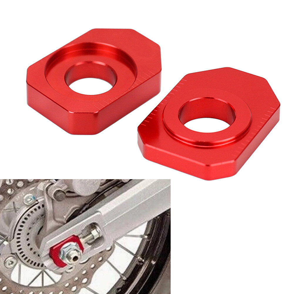 Zero専用 CNC Rear Axle Blocks Chain Adjuster Red For HONDA CRF250 L/M CRF