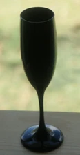 Libby Premiere Black FLUTED CHAMPAGNE Glass (1 of 7 available)