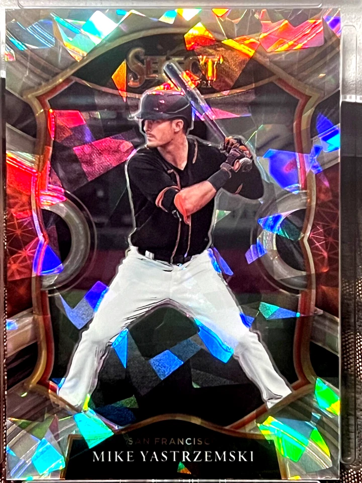 2021 Panini Select Cracked Ice #79, Mike Yastrzemski, HGA 9.5 (Gem Mint) - Image 2 of 4