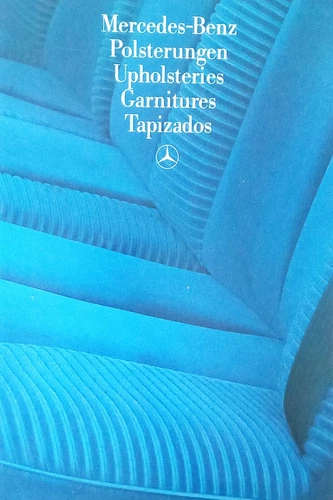 Mercedes-Benz Polster W201 W124 W126 W107 05/86 Prospekt Brochure