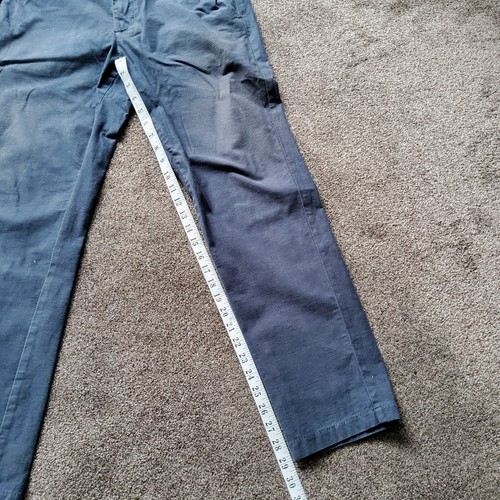 Abercrombie & Fitch Trousers Slim Taper Stretch Blue UK Size Large - Picture 11 of 13