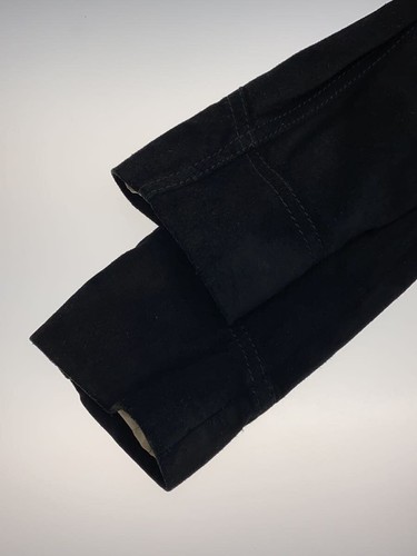 Gucci Leather Jacket Blouson Suede Black Round Button Pocket Men Used Size 48 - Picture 7 of 9