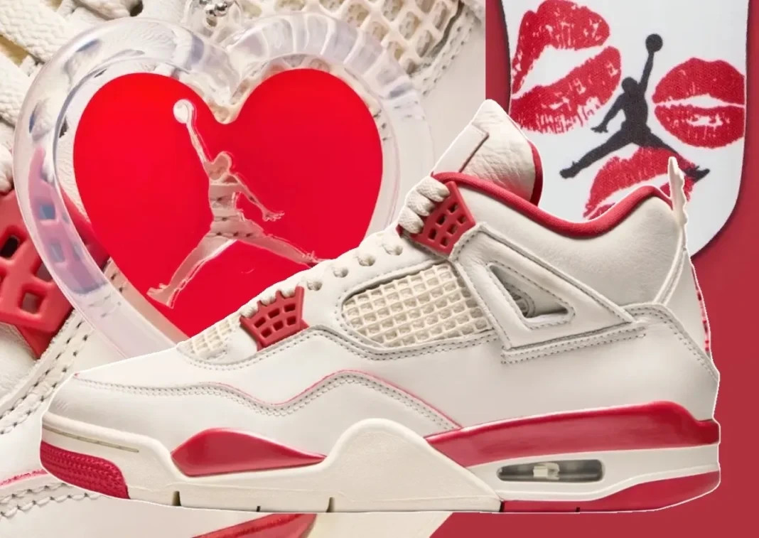 Jordan 4 Retro Valentine’s Day Sierra Red The Air Jordan 4 Retro “Valentine main image 4