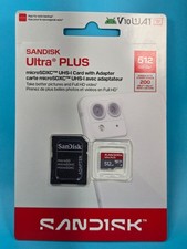SanDisk Ultra Plus 512GB microSDXC UHS-I Card with Adapter