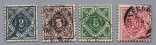 Wurtemberg Michel - n° 112 - 115 oblitérés