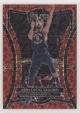 2019 Select Premier Level Hybrid Red Disco Prizm 38/49 Domantas Sabonis #186 s3g
