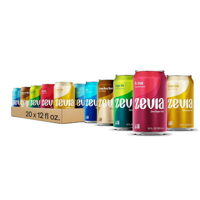Zero Calorie Soda, Nostalgic Variety Pack, 12 Fl Oz (Pack of 20)