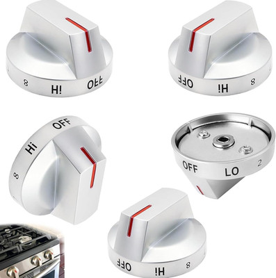 DG64-00975A 5 PCS Electric Range Knob Compatible with Samsung Knobs NE / Nx9000T