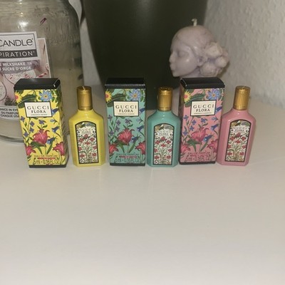 3 X Gucci Flora Miniaturen Parfüm
