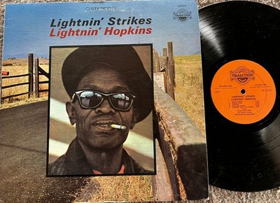 LIGHTNIN' HOPKINS Lightnin' Strikes TRADITION 2103 NM- 1972 re-issue BLUES LP