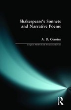 Shakespeare's Sonnets and Narrative Po... by Cousins, A. D. Paperback / softback