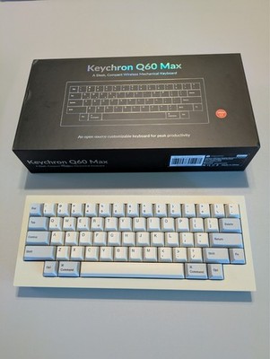 Keychron Q60 QMK Custom Mechanical Keyboard Retro Gateron G Pro Brown + EXTRAS!