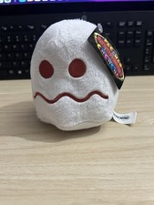 Brand New 4 PAC-MAN Classic White GHOST Plush Toy Battle Royale Toy Factory NWT