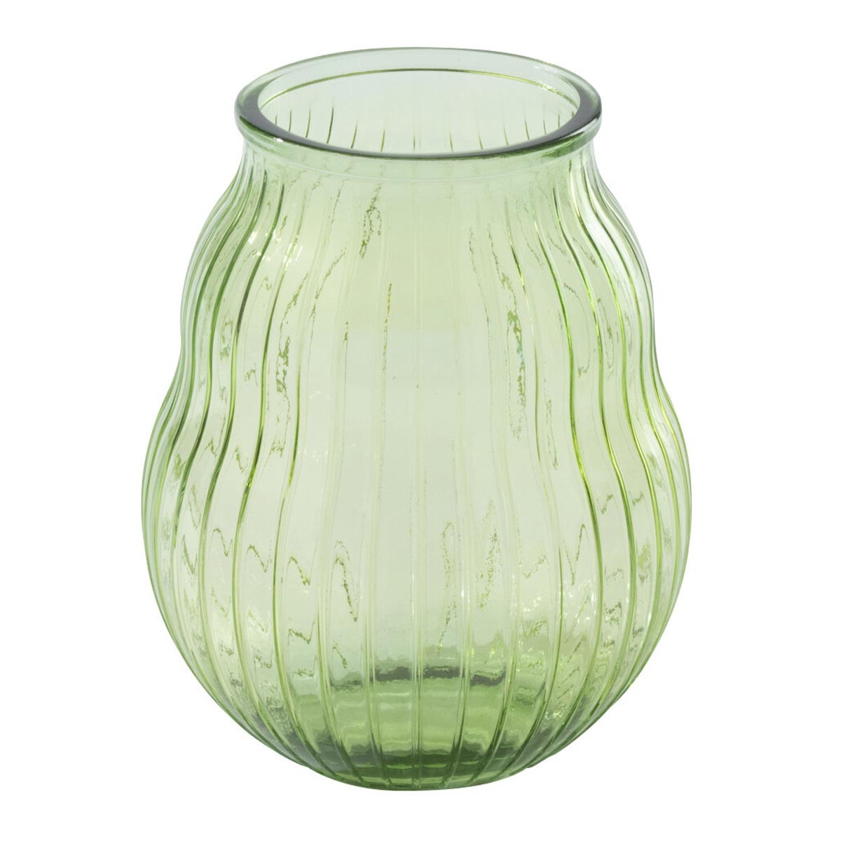 Photophore ligné vert clair de 35cm pour créer une ambiance de table d'été