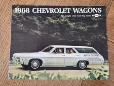 Original 1968 Chevrolet Caprice Impala Chevelle Wagon Sales Brochure Catalog Original 1968 Chevrolet Caprice Impala Chevelle Wagon Sales Brochure Catalog