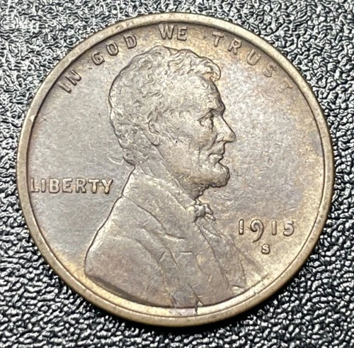 1915-S Lincoln Wheat Cent Penny 1c AU About Uncirculated Better Date
