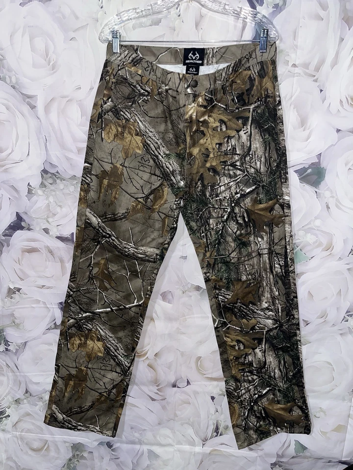 Realtree Camouflage Pants Men's 32x32 Flex Comfort 5 Pocket with Phone Zip NEW - Image 2 of 4