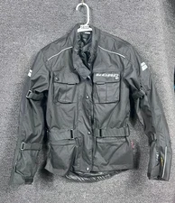 Polo Road Touring Textile Motorcycle Jacket Unisex S (34-36) Black Waterproof 