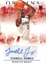 2021 Panini Chronicles Origins Terrell Gomez RC Auto Blue /75 #OR-TGO