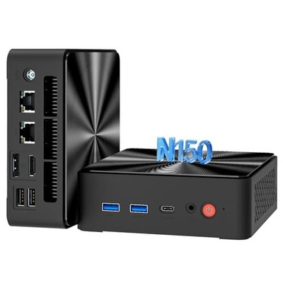 Mini PC, Intel Twin Lake N150 (Beat N100/N95, Dual LAN Intel N150
