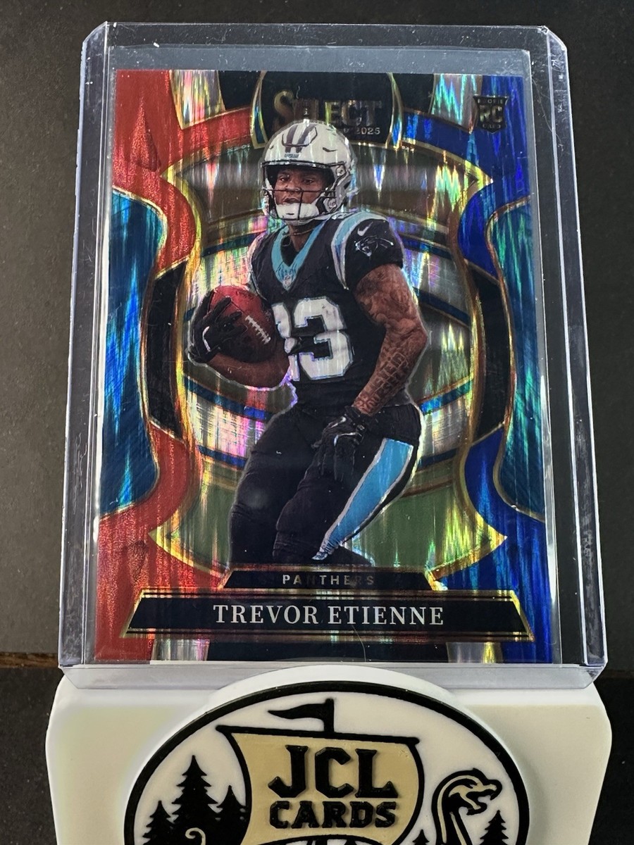 2025 Panini Select - Trevor Etienne #45 Concourse Red & Blue Prizm