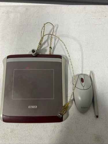 WACOM Graphire 2 Graphics Art TABLET ET-0405A-U Ruby Mouse Pen Pad Untested