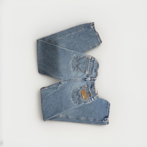 Vintage Denim Wrangler Jeans Children Distressed Size 12 Regular - Picture 3 of 7