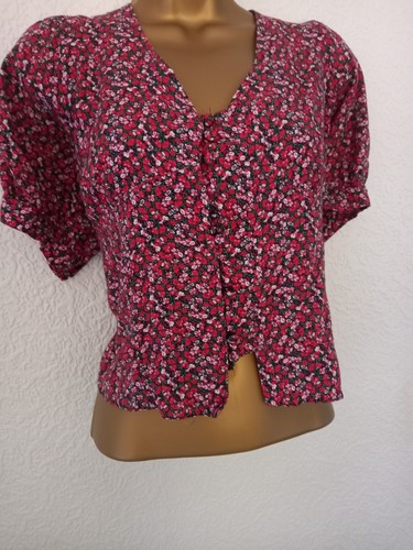 Hübsches Dorothy Perkins Petite Pink Ditsy Floral Top 14