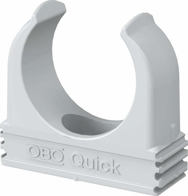 OBO Bettermann Quick-Klemmschelle M40 lichtgrau RAL 7035 Quick-Schelle - 1 Stück