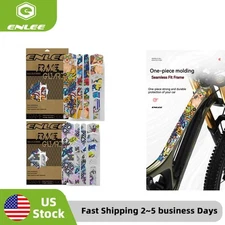 ENLEE Bicycle 3D Frame Fork Decals Stickers Mountain Bike Guard Protective Film