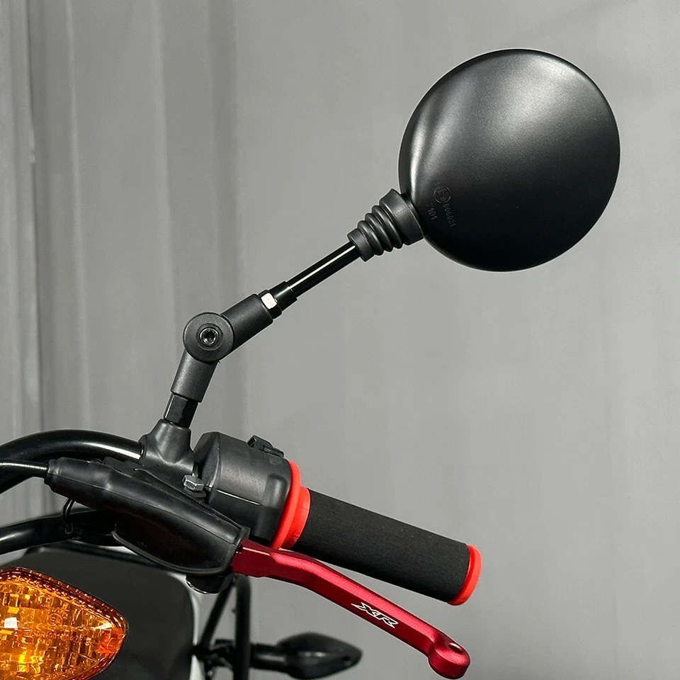 Black Rear View Rearview Mirrors For YAMAHA TW200/E Trailway XT250 XT225 SEROW Foto 4 de 4