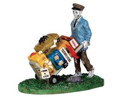 Lemax-42203, HW11, Halloween-Scary Luggage, Spooky Town, Gruseldorf