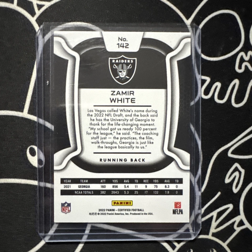 2022 Panini Certified Zamir White Mirror Pink Rookie RC /199 #142 Raiders⚫️⚪️ - Image 2 of 3