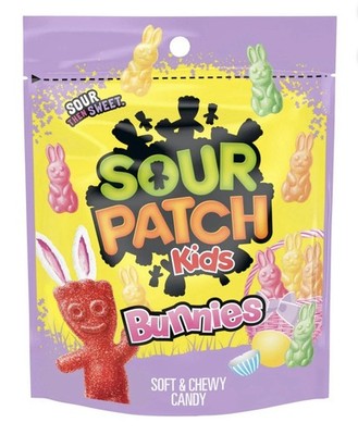 Sour Patch Kids Bunnies Soft & Chewy Candy   Case of 12 Bags | Easter Candy Bulk