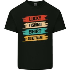 Lucky Fishing Shirt Fisherman Funny Mens Light Cotton T-Shirt