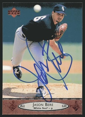 1996 Upper Deck #301 Jason Bere In Person Autograph, A10
